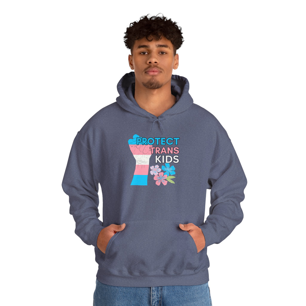 Protect Trans Kids Hoodie on Gildan Hooded Sweatshirt