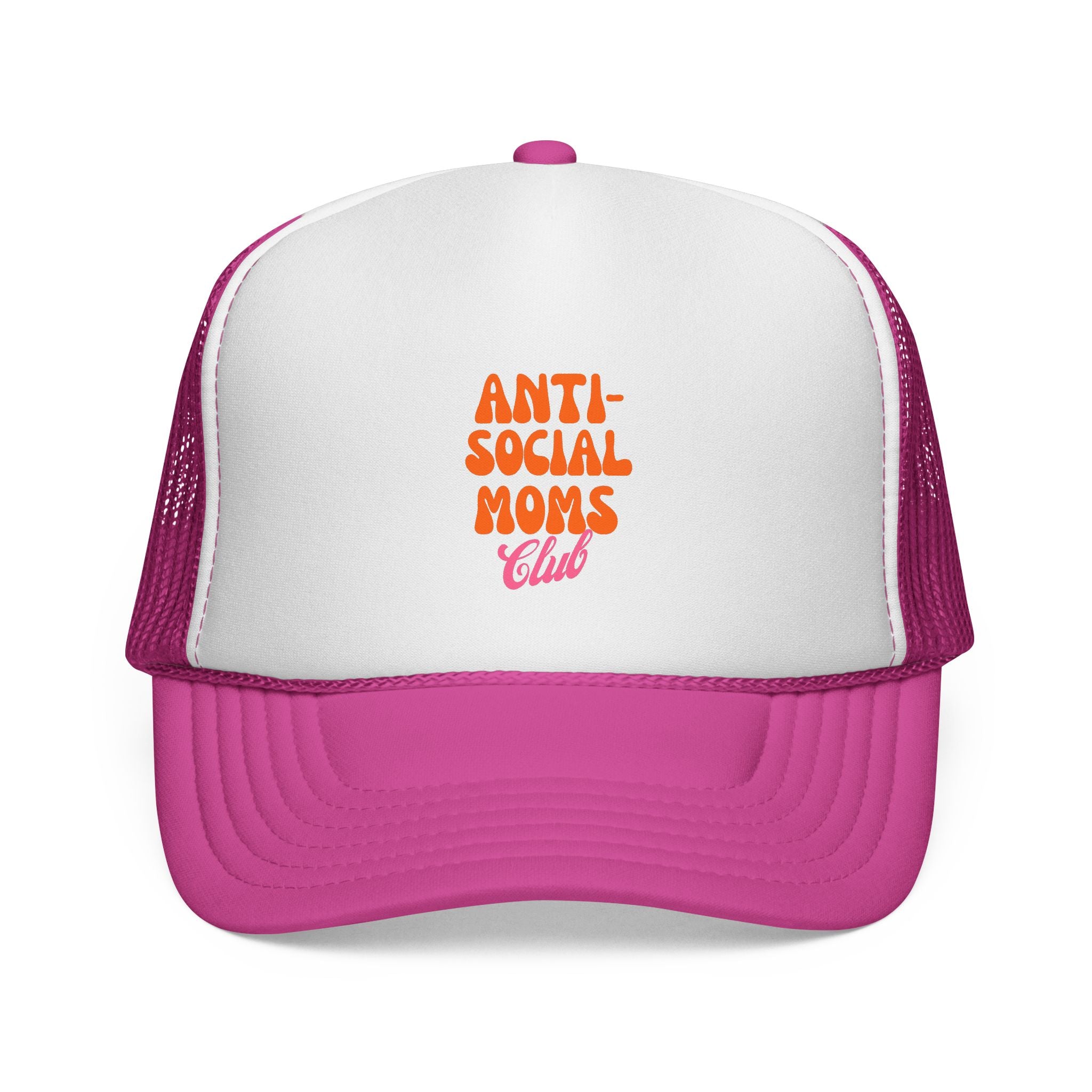 Anti-Social Mom's Club Printed Snapback Trucker Hat