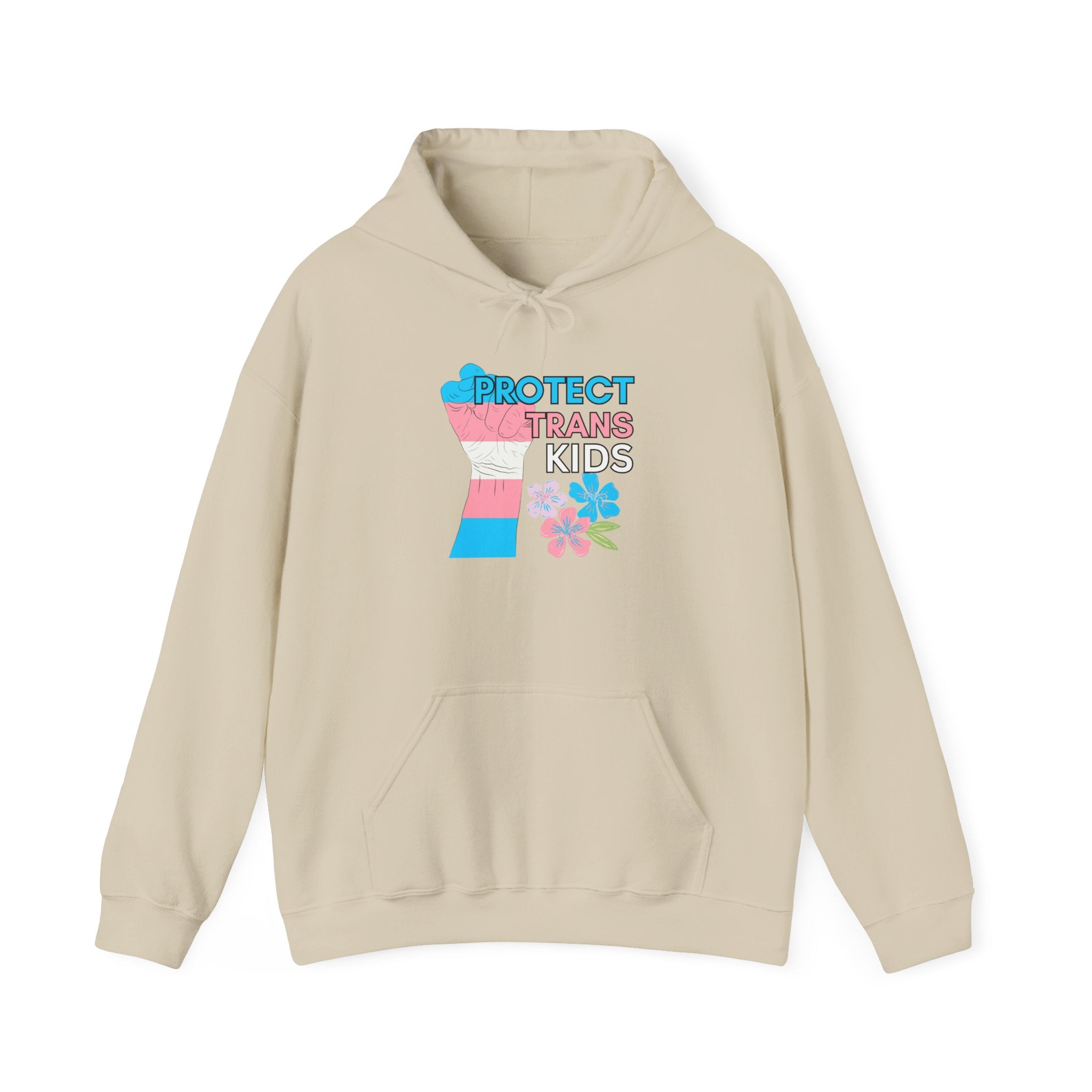 Protect Trans Kids Hoodie on Gildan Hooded Sweatshirt