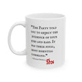 1984 Vs 2026 George Orwell Quote Ceramic Coffee Mug (11oz/15oz)