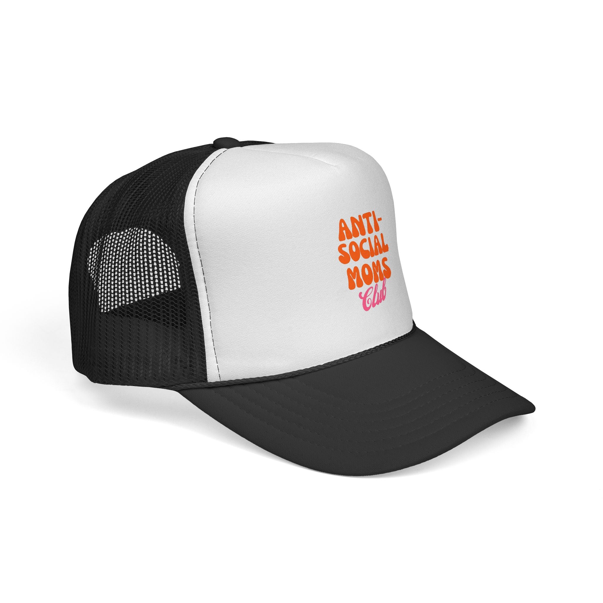 Anti-Social Mom's Club Printed Snapback Trucker Hat