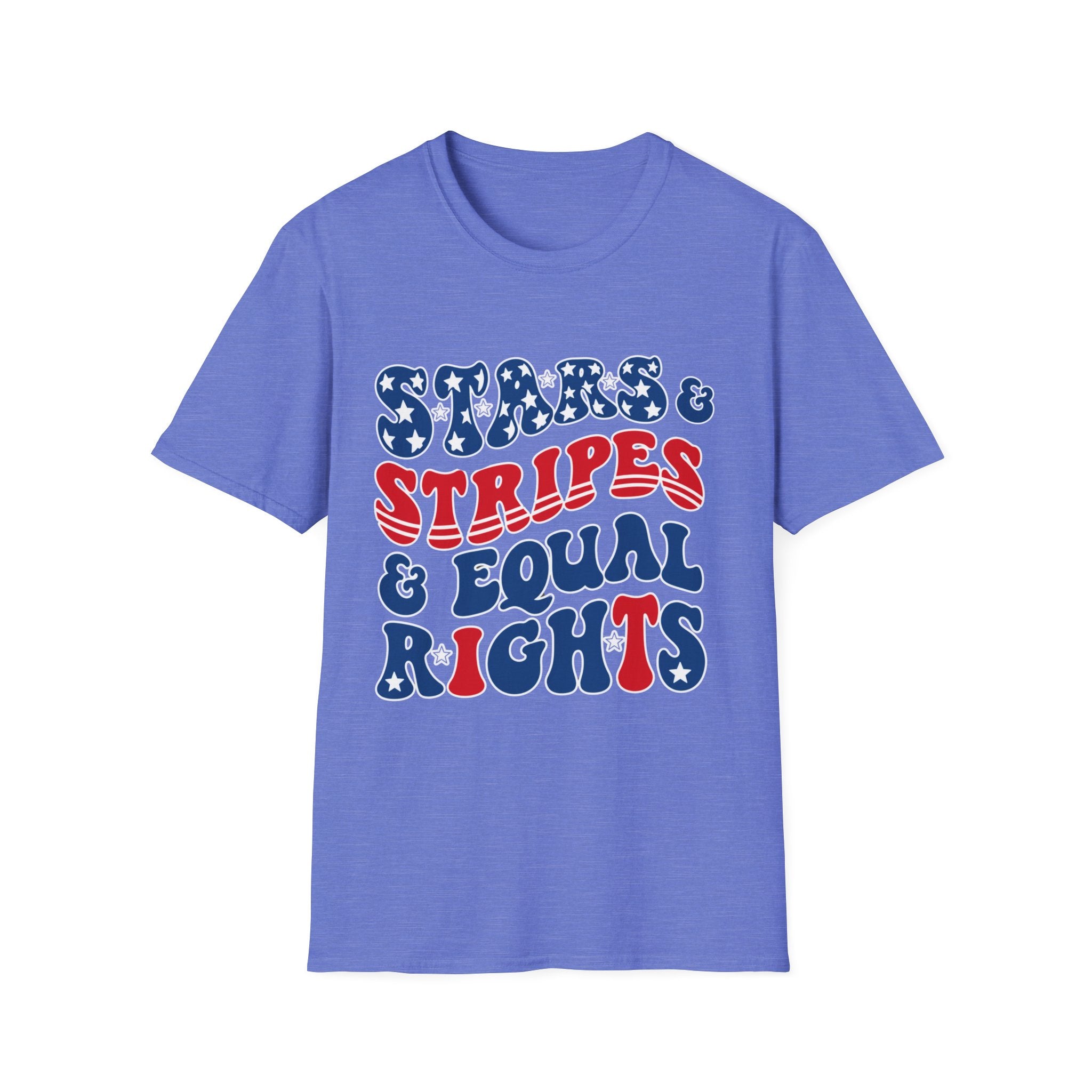 Stars & Stripes & Equal Rights Patriotic Gildan T‐Shirt