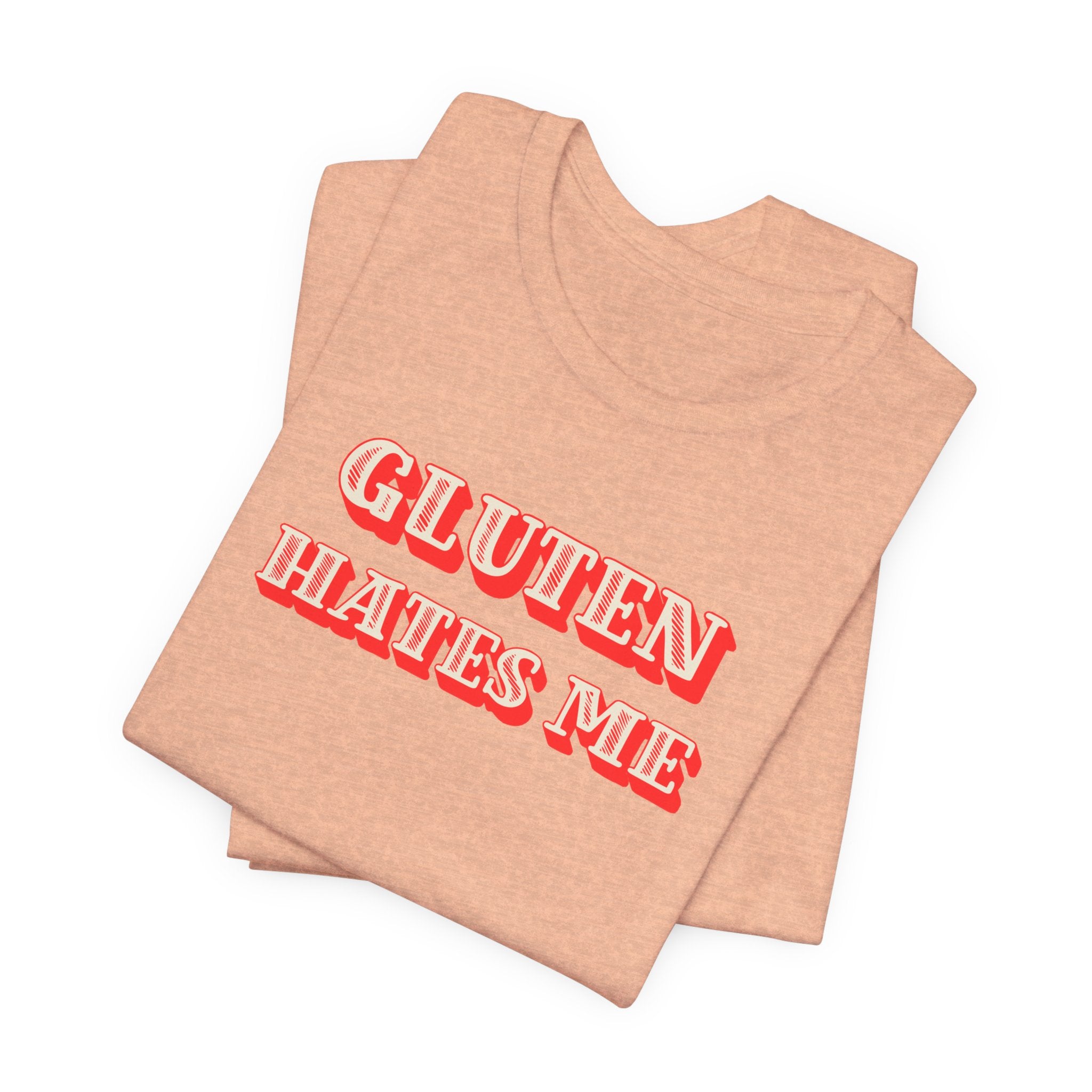 Gluten Hates Me Tee — Funny Celiac/Gluten-Free Shirt