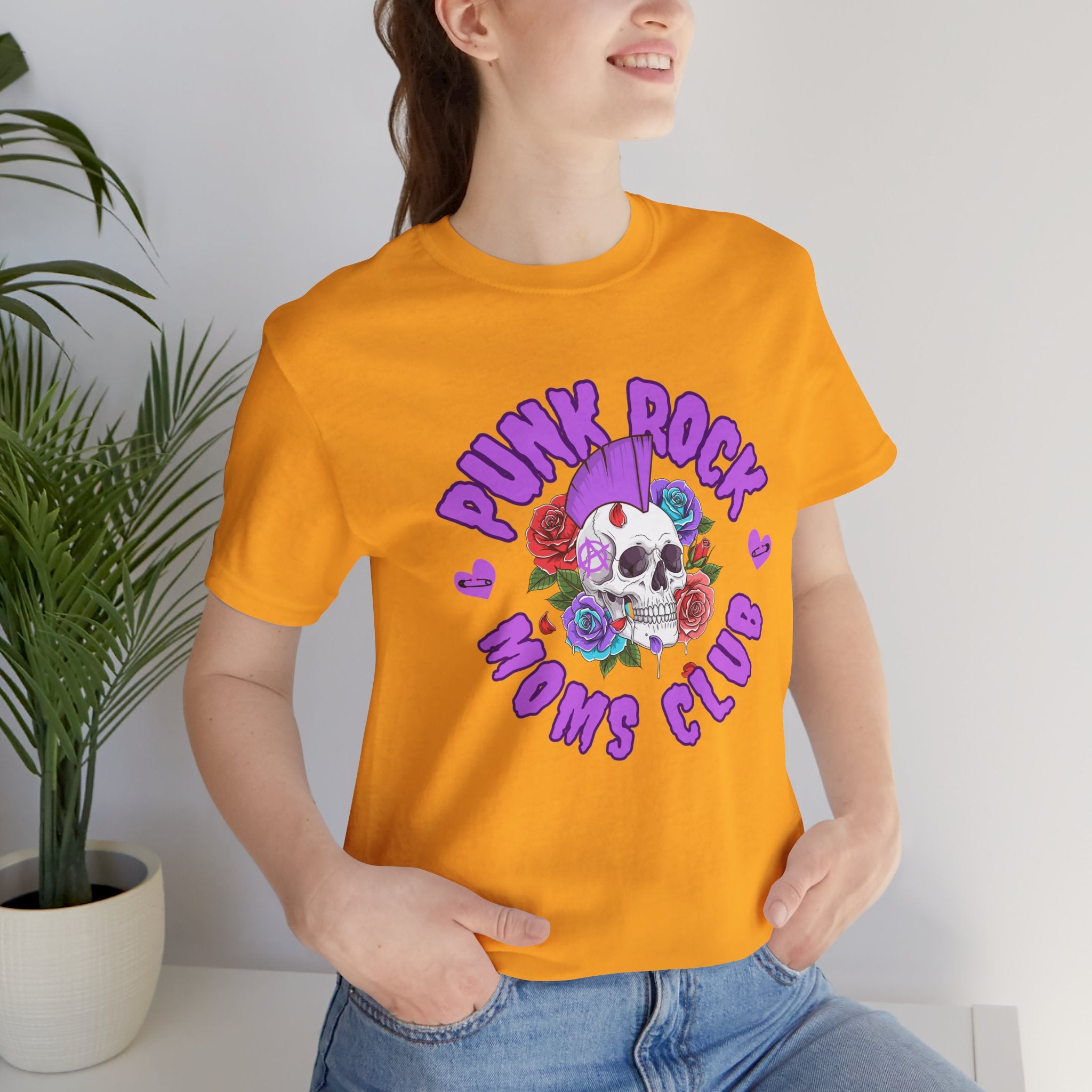 Punk Rock Moms Club — Skull & Roses Bella + Canvas T-Shirt