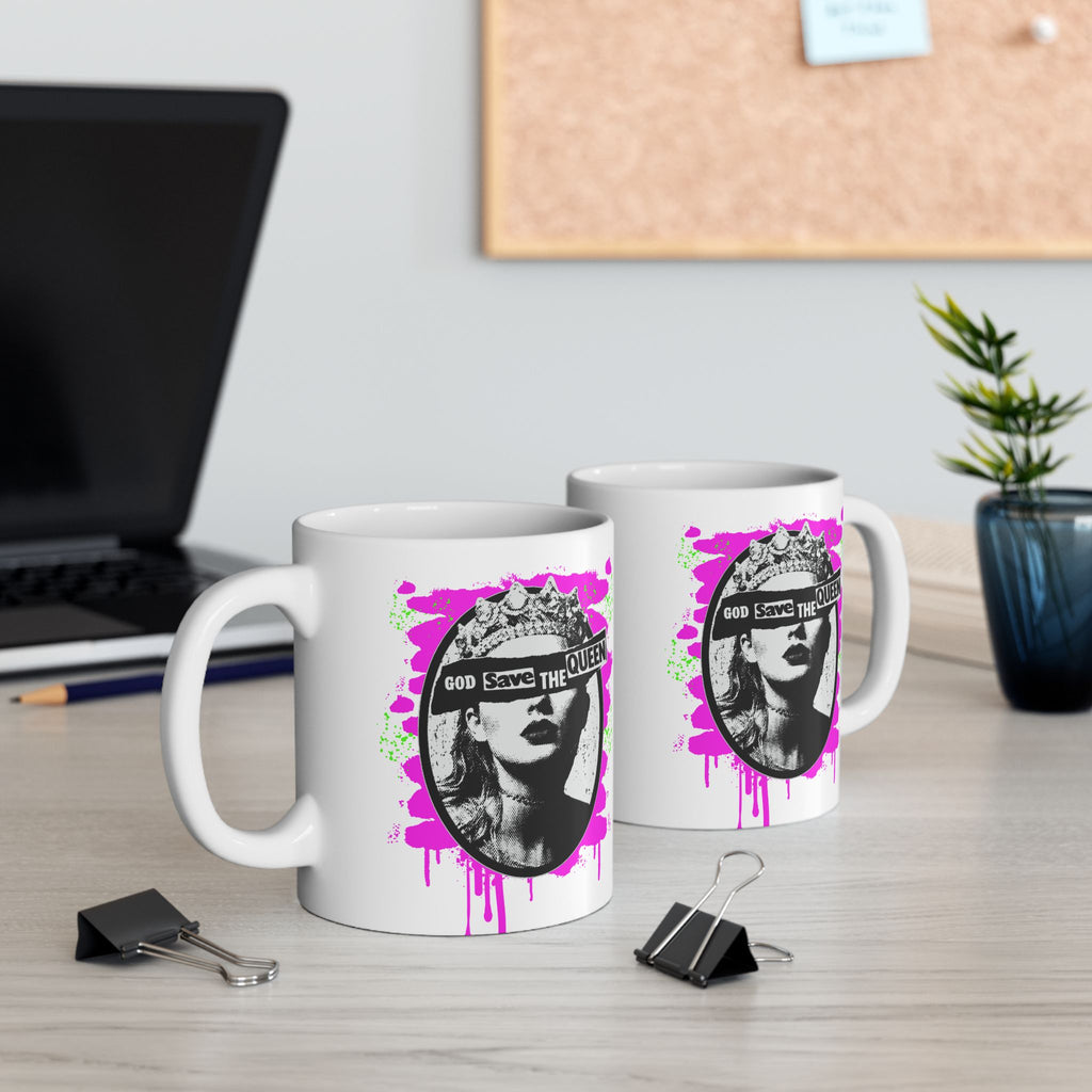 God Save The Queen Classic Punk x Swiftie Mashup Ceramic Mug