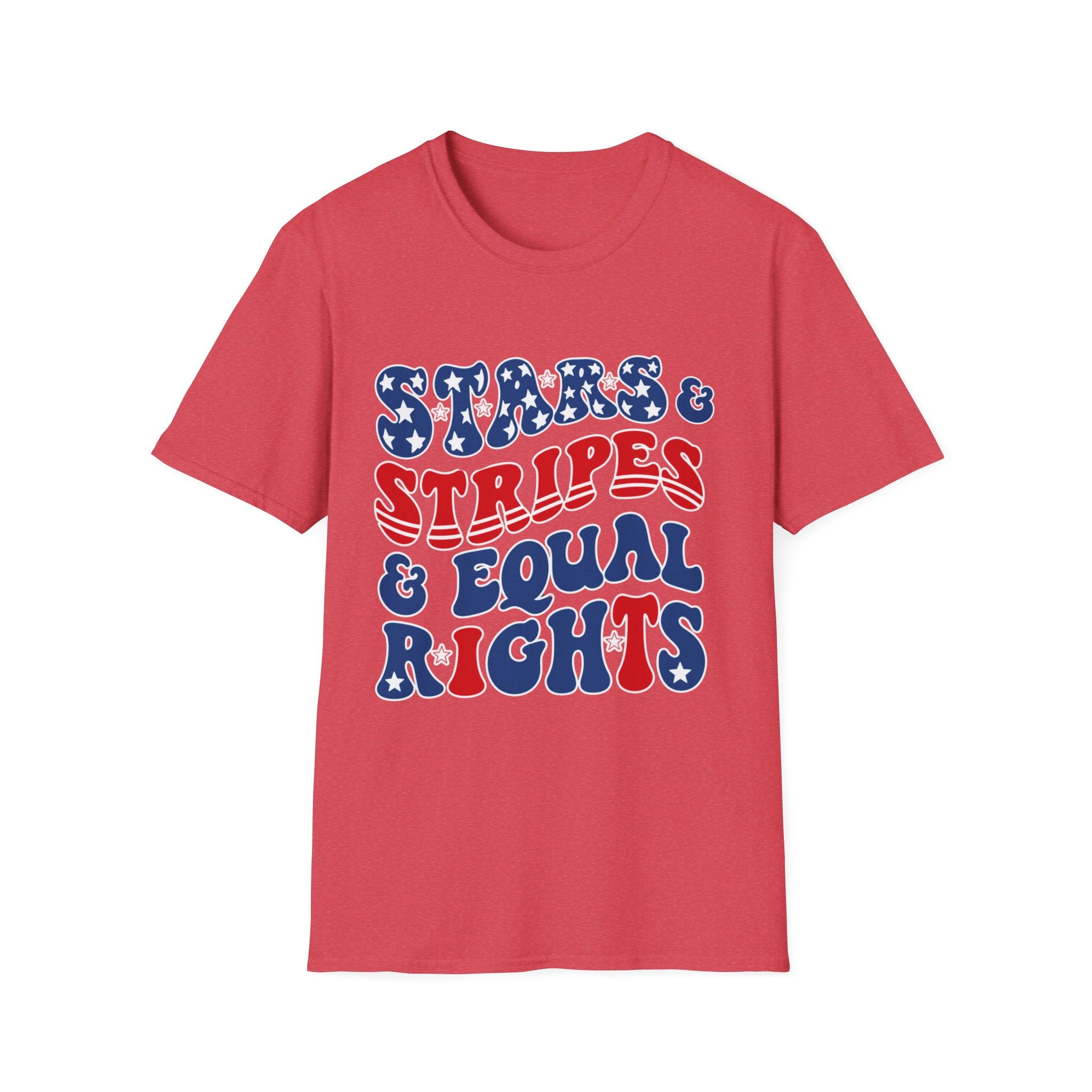 Stars & Stripes & Equal Rights Patriotic Gildan T‐Shirt