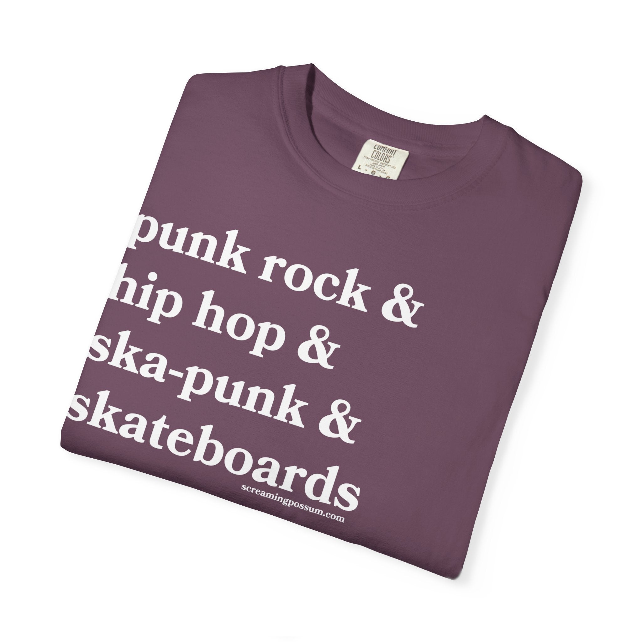 Punk Rock & Hip Hop & Ska-Punk & Skateboards T-Shirt