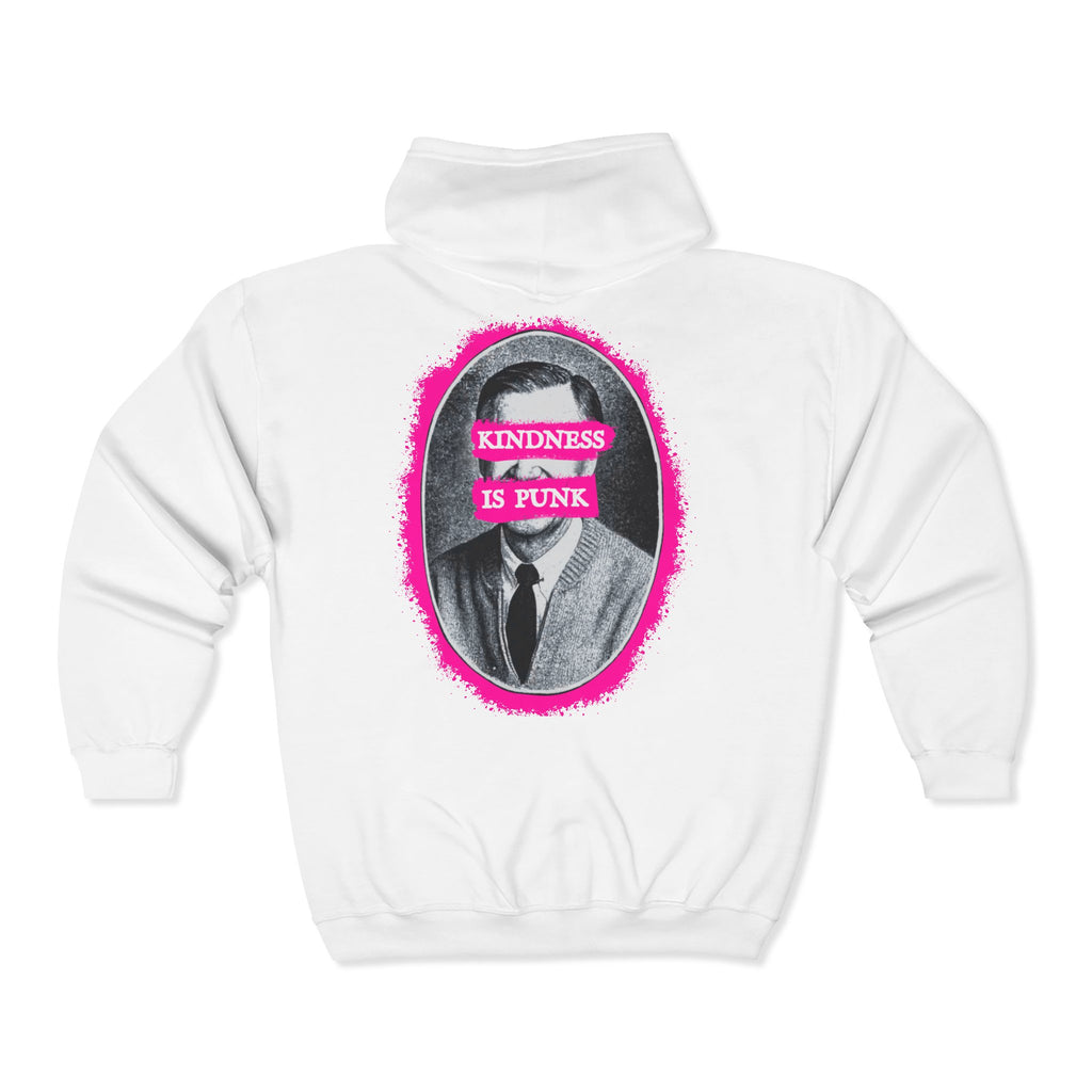 Mr. Roger's "Kindness is Punk" Full Zip Hoodie