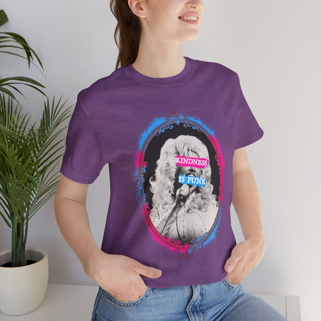 Kindness Is Punk Dolly Bella + Canvas T-Shirt - Vintage Punk Graphic Tee