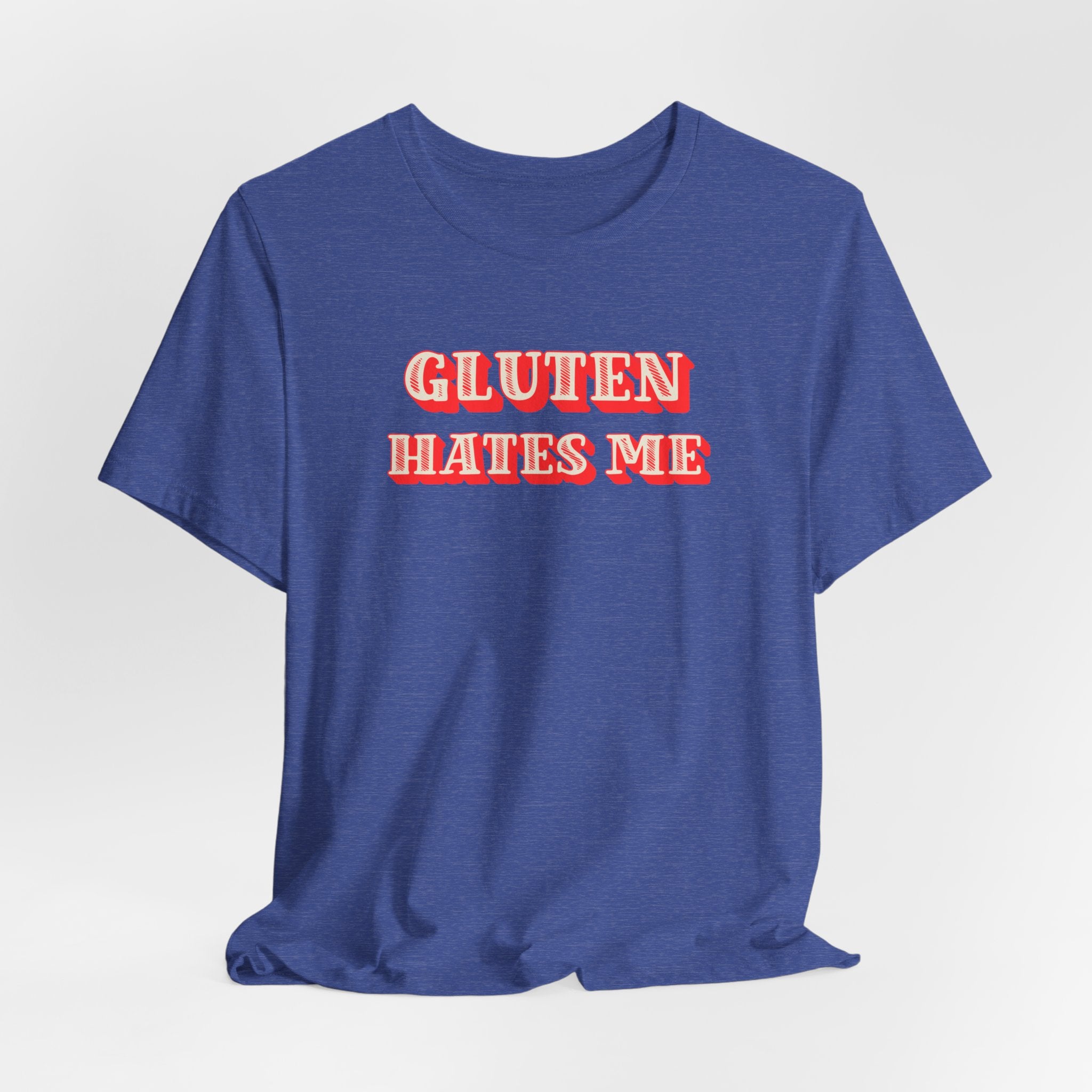 Gluten Hates Me Tee — Funny Celiac/Gluten-Free Shirt