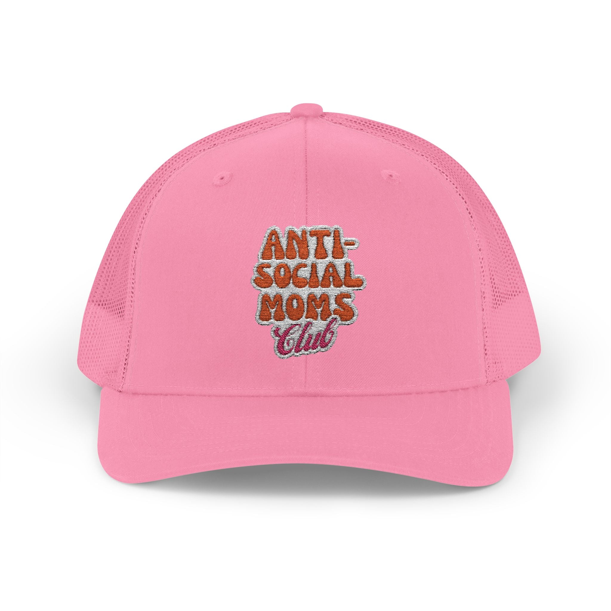 Anti-Social Mom's Club Embroidered Snapback Trucker Cap
