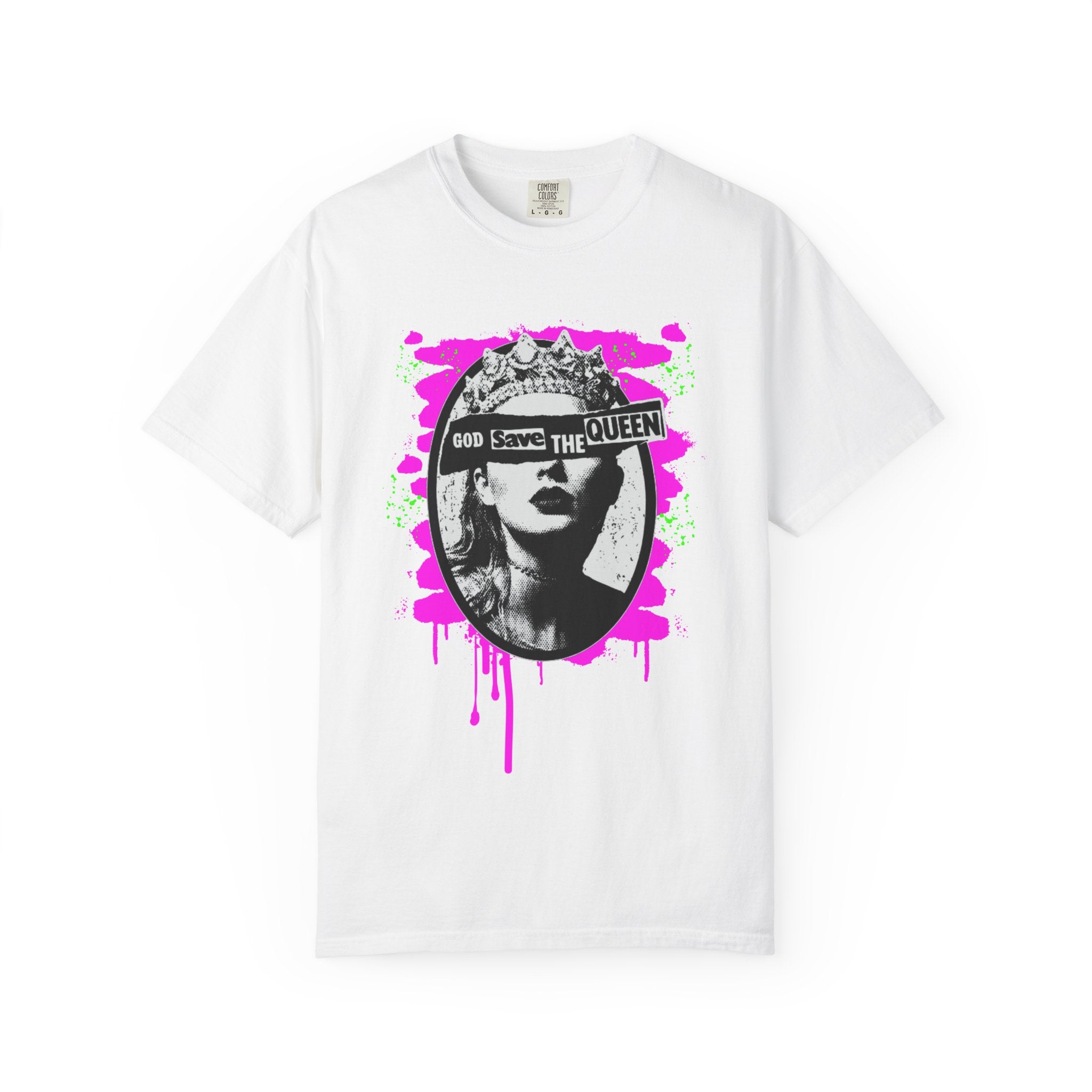 God Save the Queen Classic Punk x Swifty Mashup Comfort Colors T-shirt