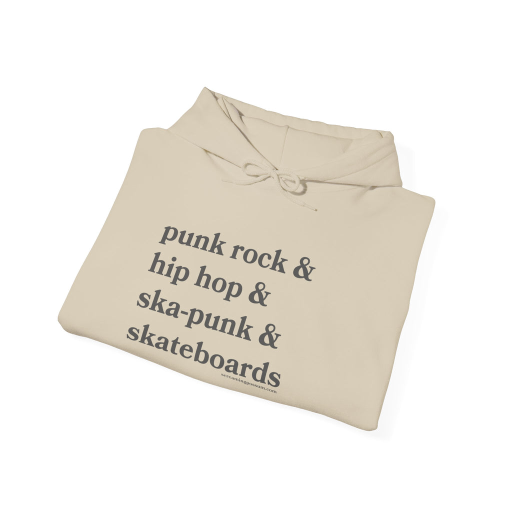 Punk Rock & Hip Hop & Ska-Punk & Skateboards Gildan Pullover Hoodie