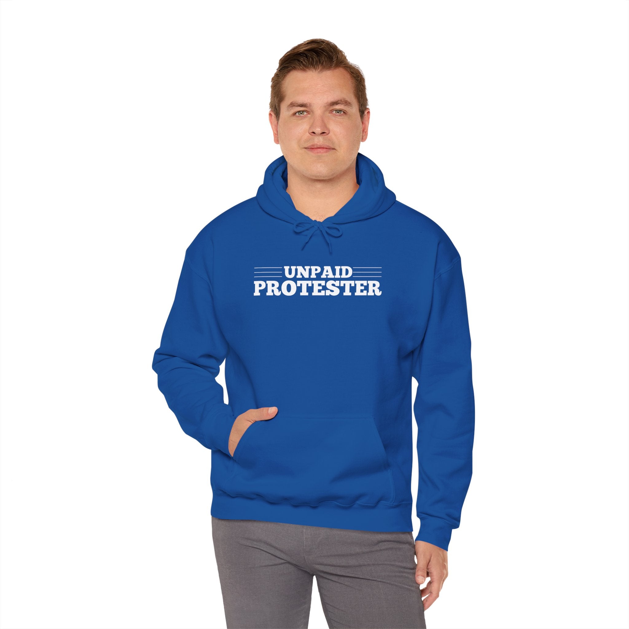 Unpaid Protester Gildan Pullover Hoodie
