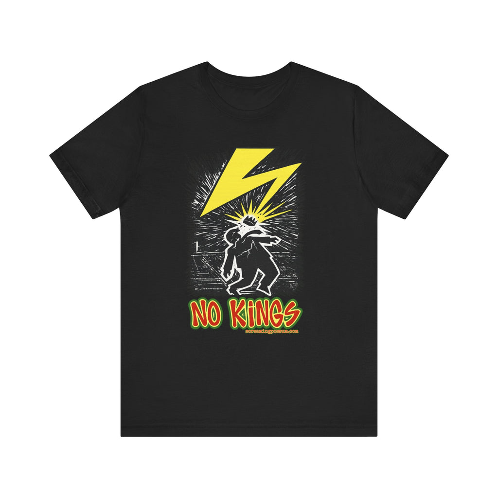 No Kings Lightning Bolt Bella + Canvas T-Shirt