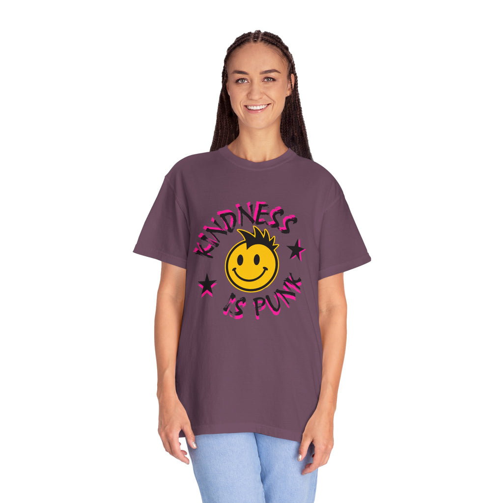 Kindness Is Punk Smiley Comfort Colors T-Shirt