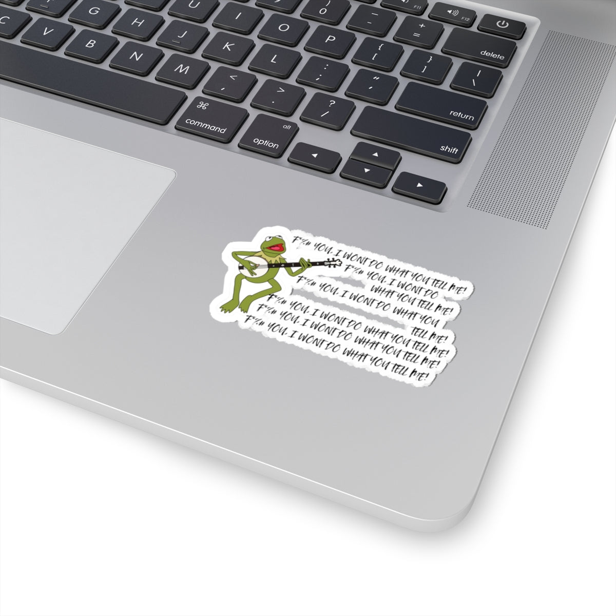 Kermit sings Rage Against The MachineKiss-Cut Stickers, funny Music Stickers, Vinyl Decals, Gift Musicians, Laptop Stickers