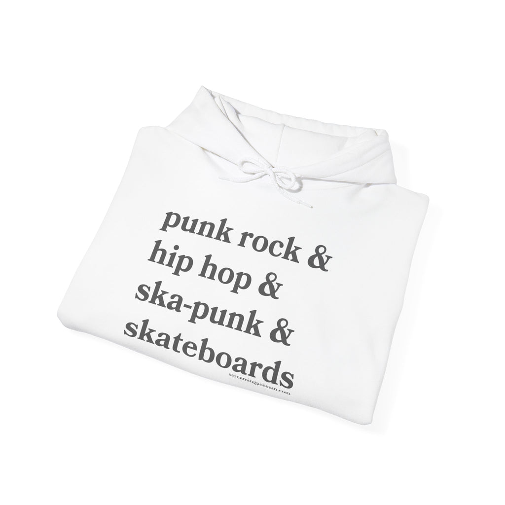 Punk Rock & Hip Hop & Ska-Punk & Skateboards Gildan Pullover Hoodie