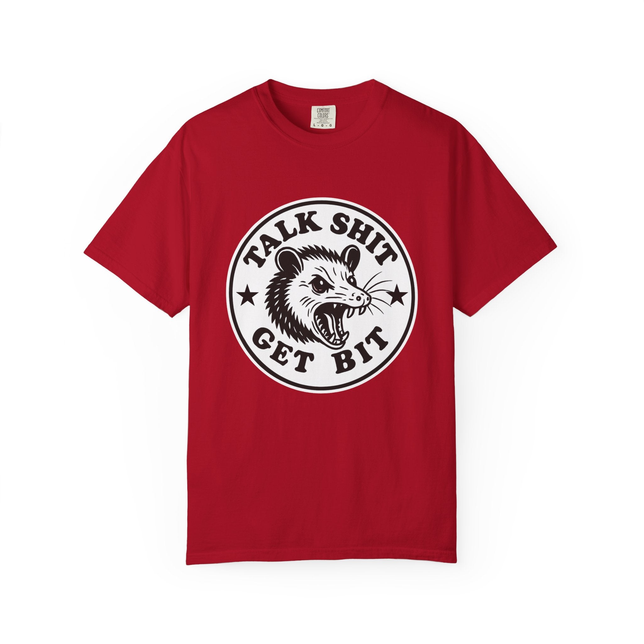 Talk Shit Get Bit Tee — Screaming Possum Graphic T-Shirt