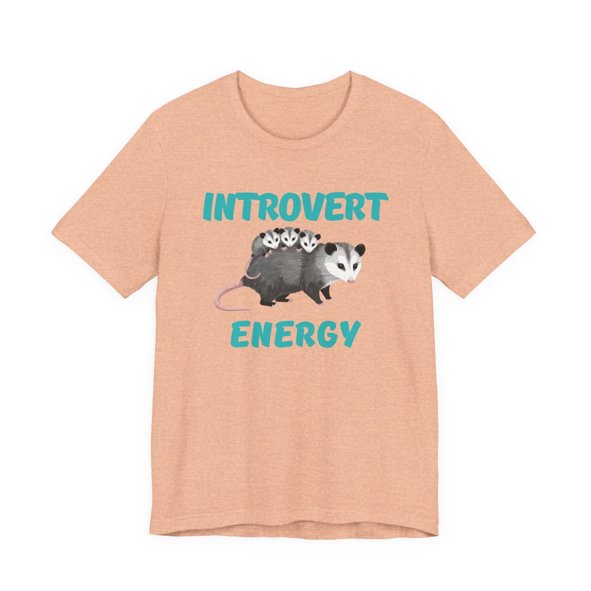 Introvert Energy T-Shirt — Cute Opossum Graphic Tee from Screaming Possum