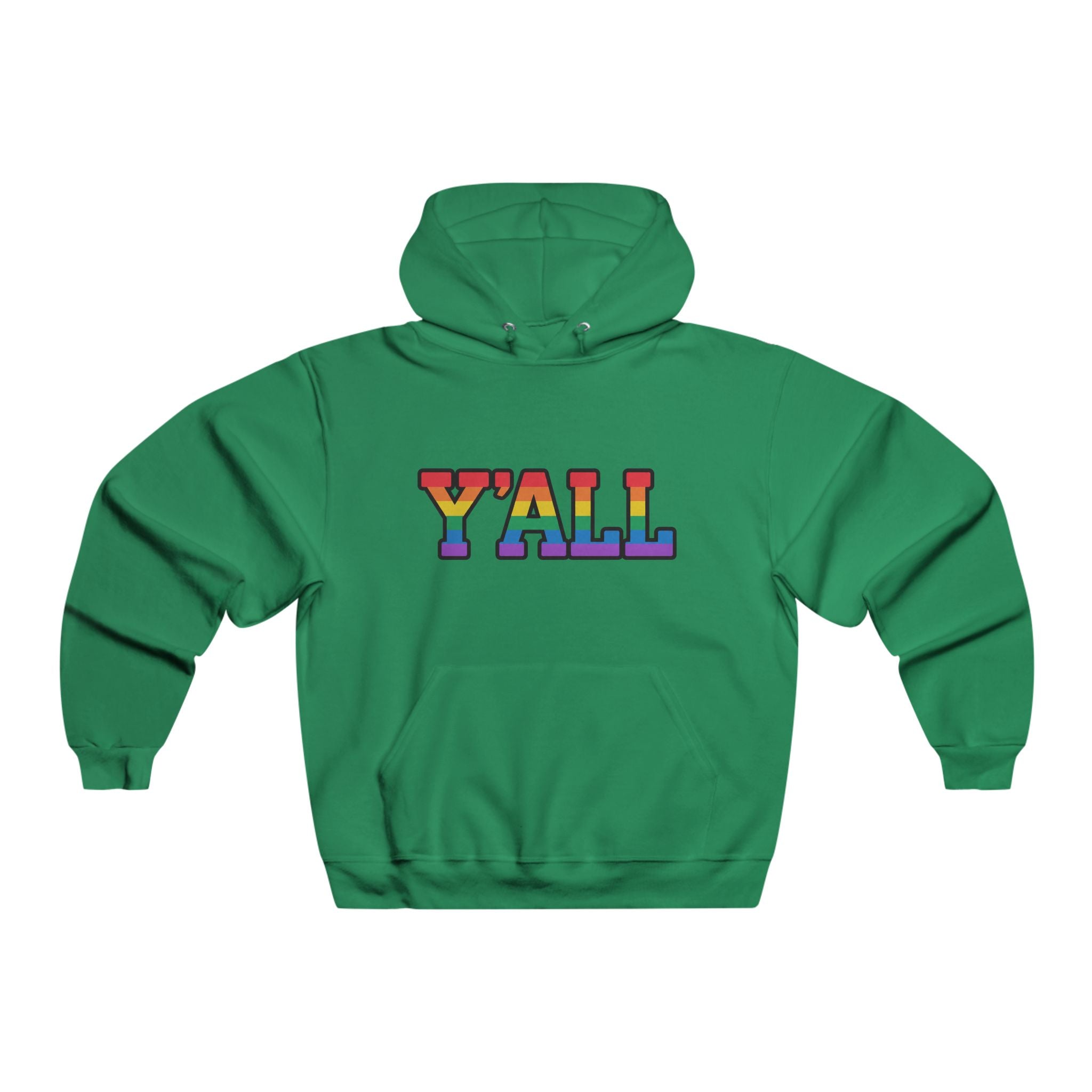 Y'ALL Rainbow Pride JERZEES Pullover Hoodie