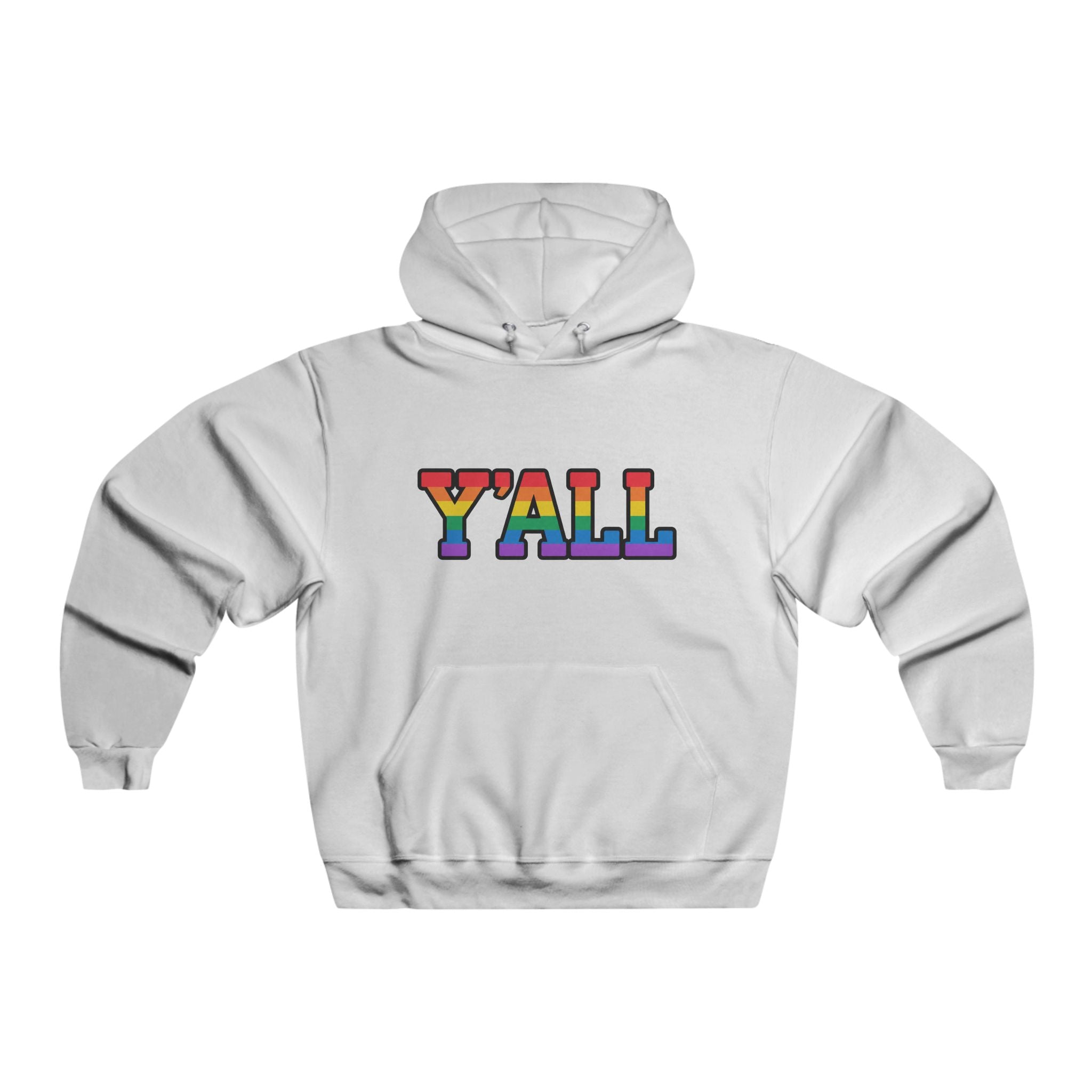 Y'ALL Rainbow Pride JERZEES Pullover Hoodie