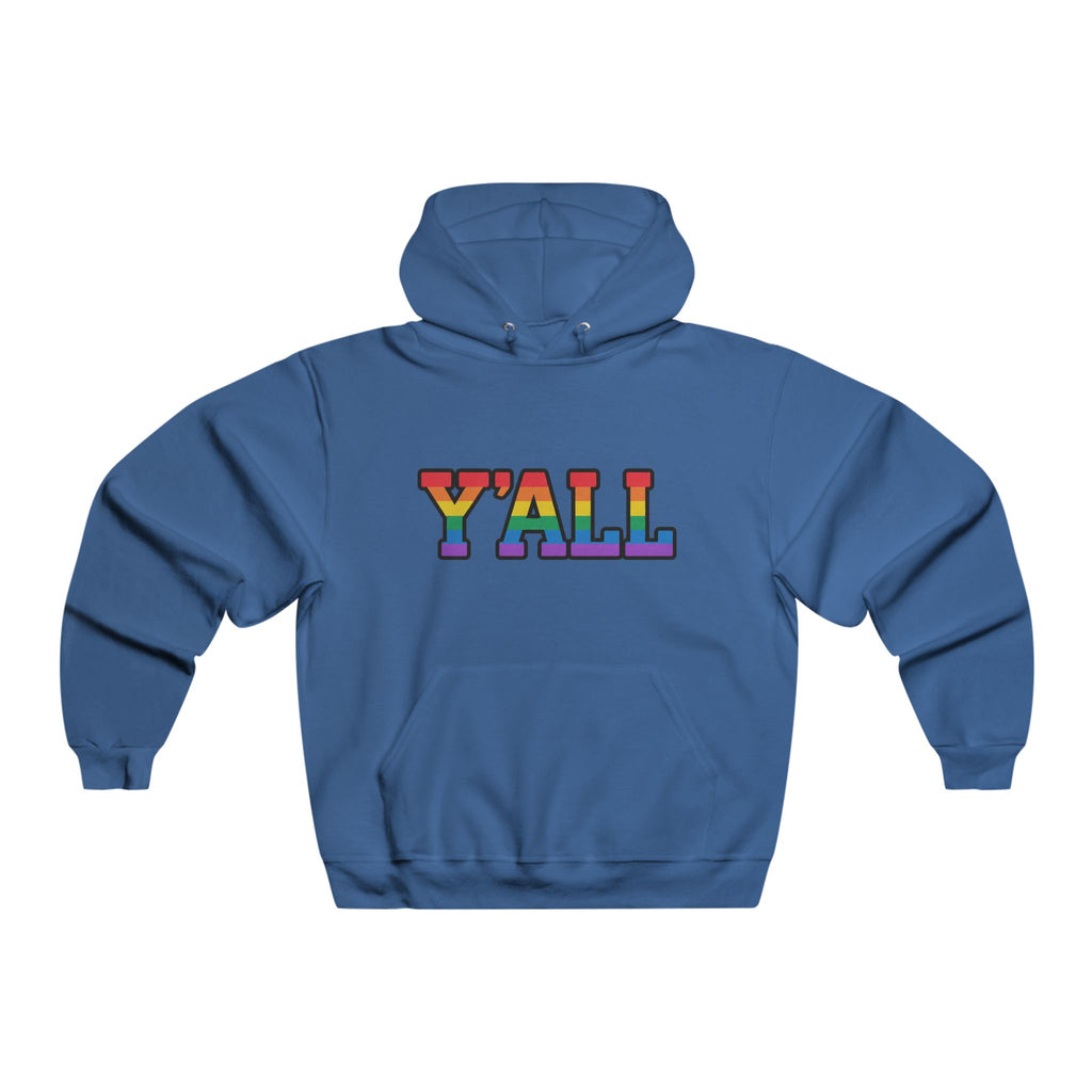 Y'ALL Rainbow Pride JERZEES Pullover Hoodie