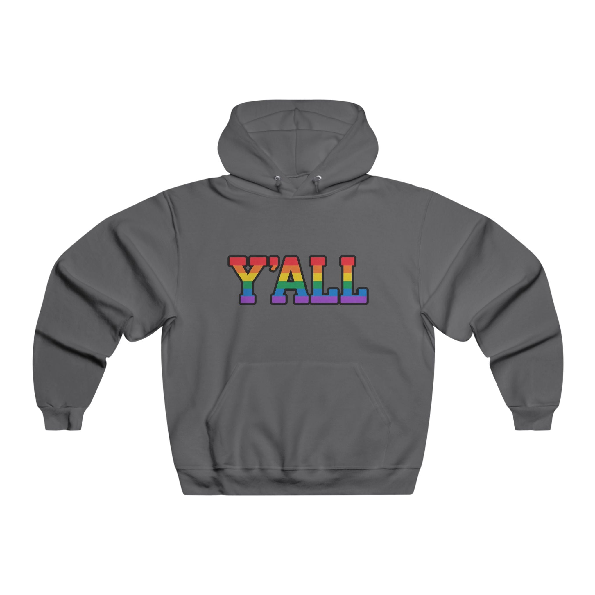 Y'ALL Rainbow Pride JERZEES Pullover Hoodie