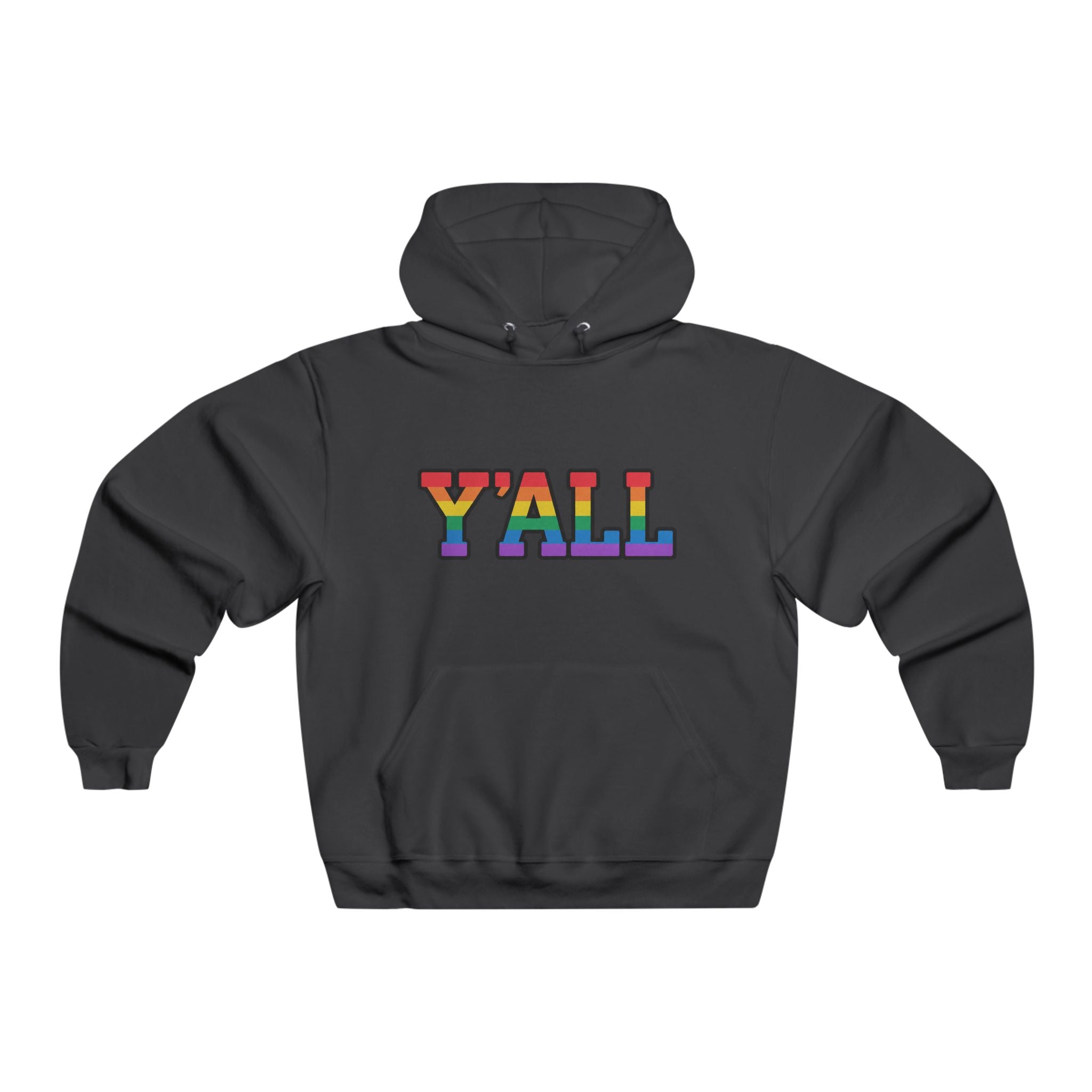 Y'ALL Rainbow Pride JERZEES Pullover Hoodie