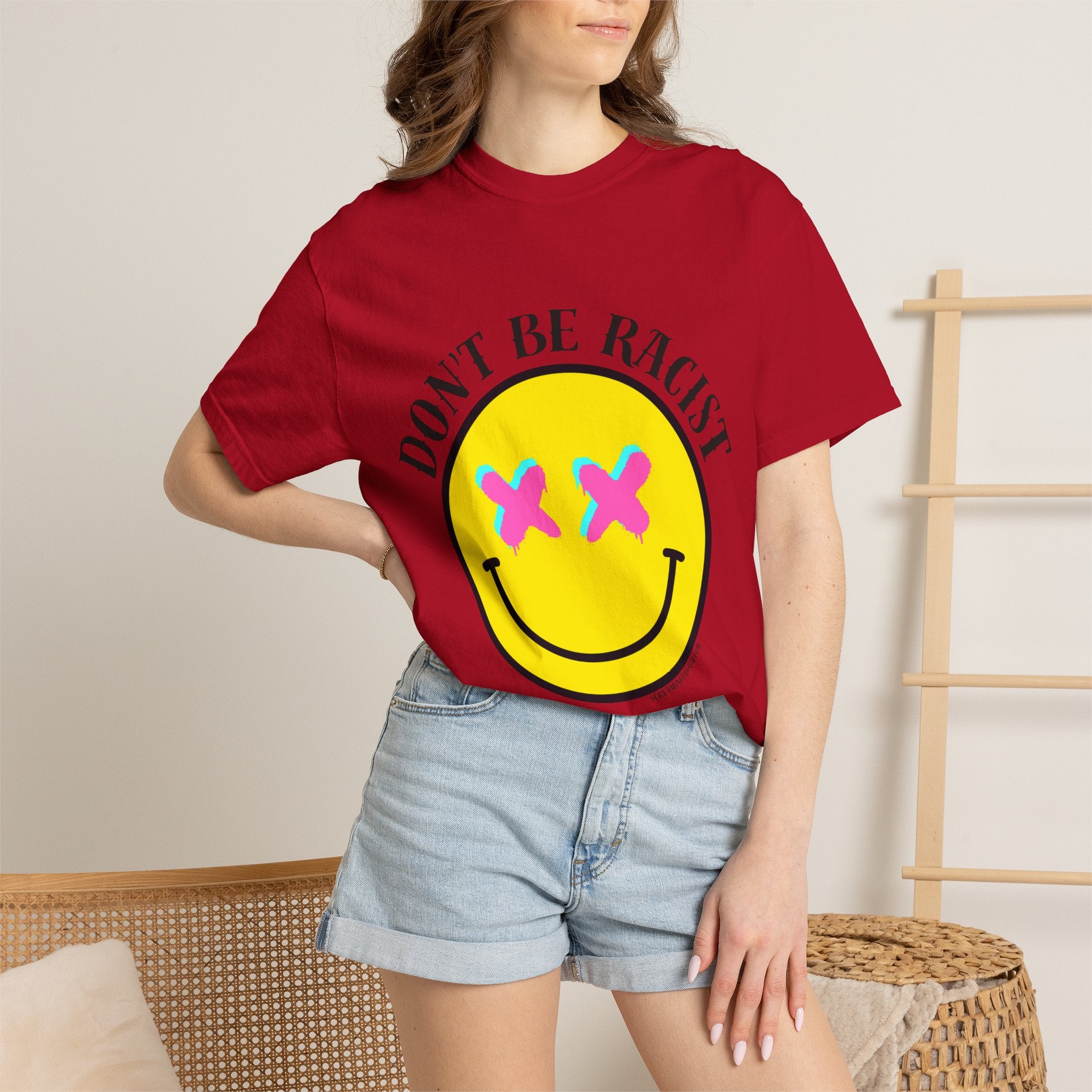 Don't Be Racist Mr. Smiley Comfort Colors T-Shirt