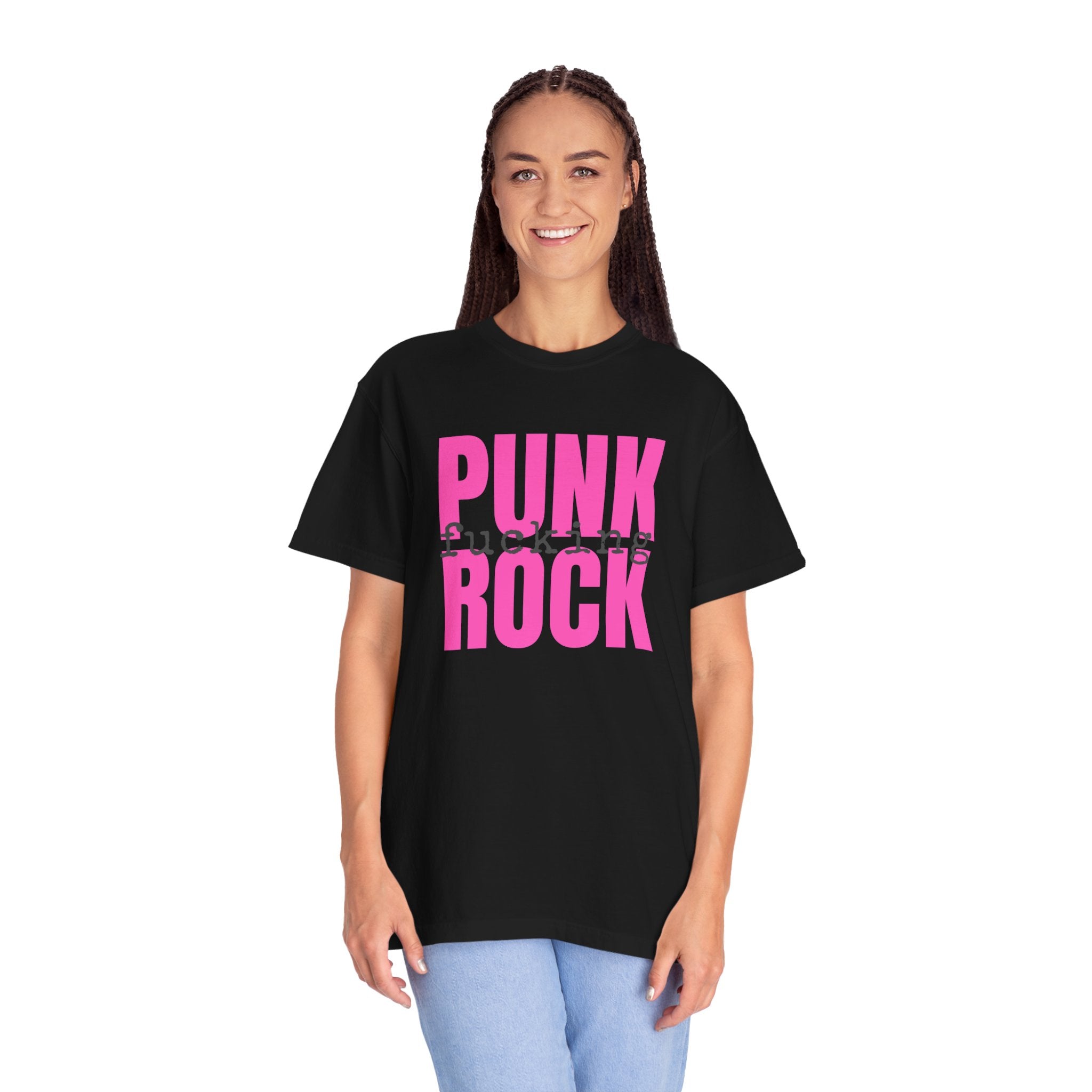 Punk Fucking Rock Comfort Colors Graphic T-Shirt