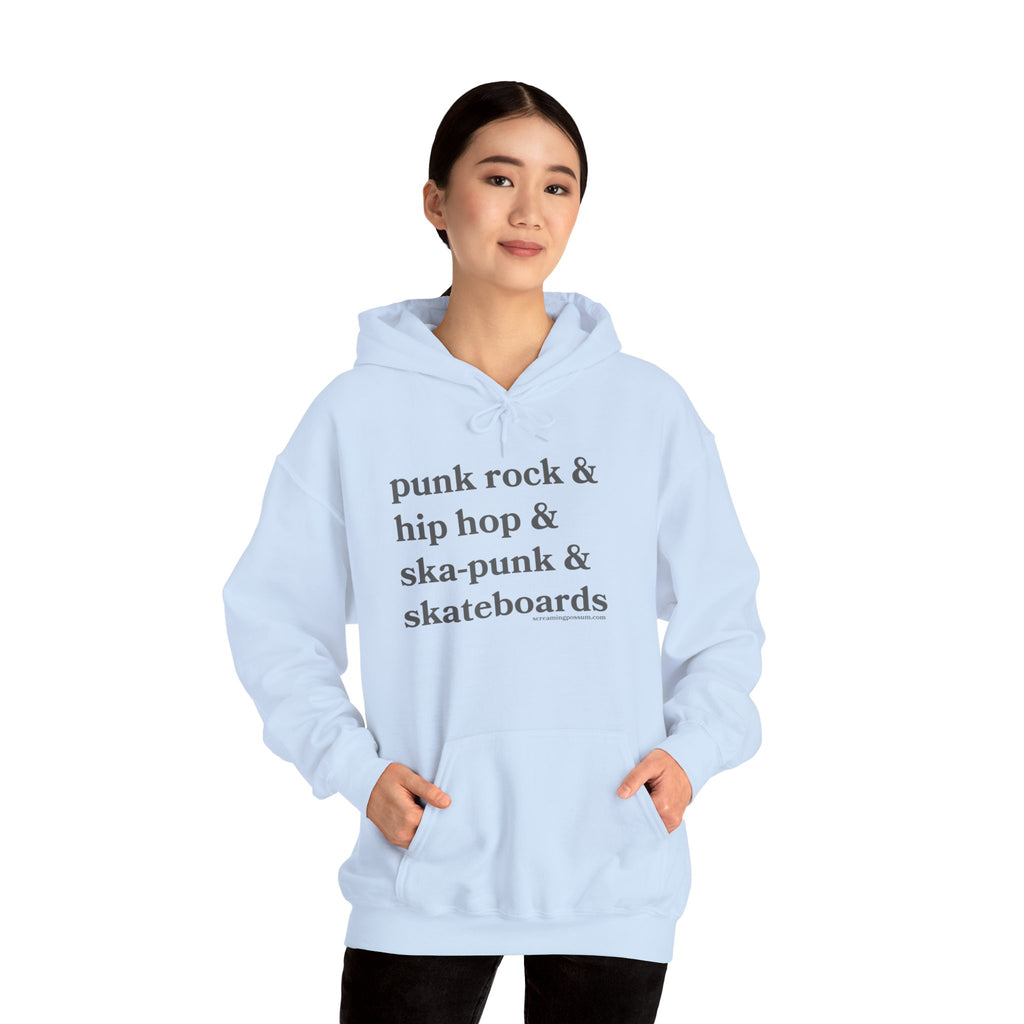 Punk Rock & Hip Hop & Ska-Punk & Skateboards Gildan Pullover Hoodie