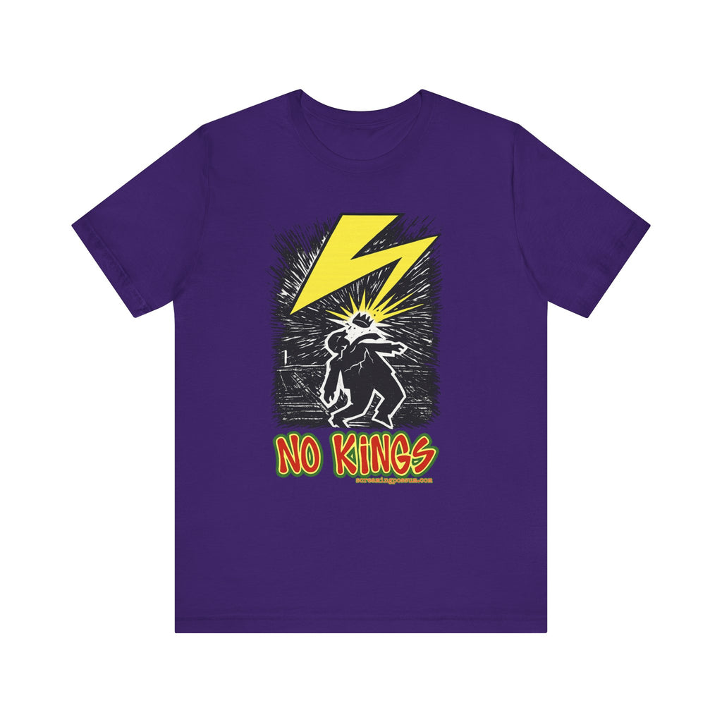 No Kings Lightning Bolt Bella + Canvas T-Shirt