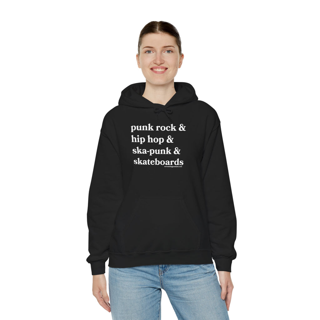 Punk Rock & Hip Hop & Ska-Punk & Skateboards Gildan Pullover Hoodie