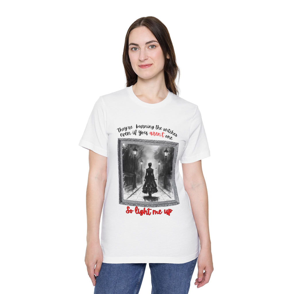They're Burning the Witches Even If You Aren't One Swiftie Tee on Bella + Canvas Shirt