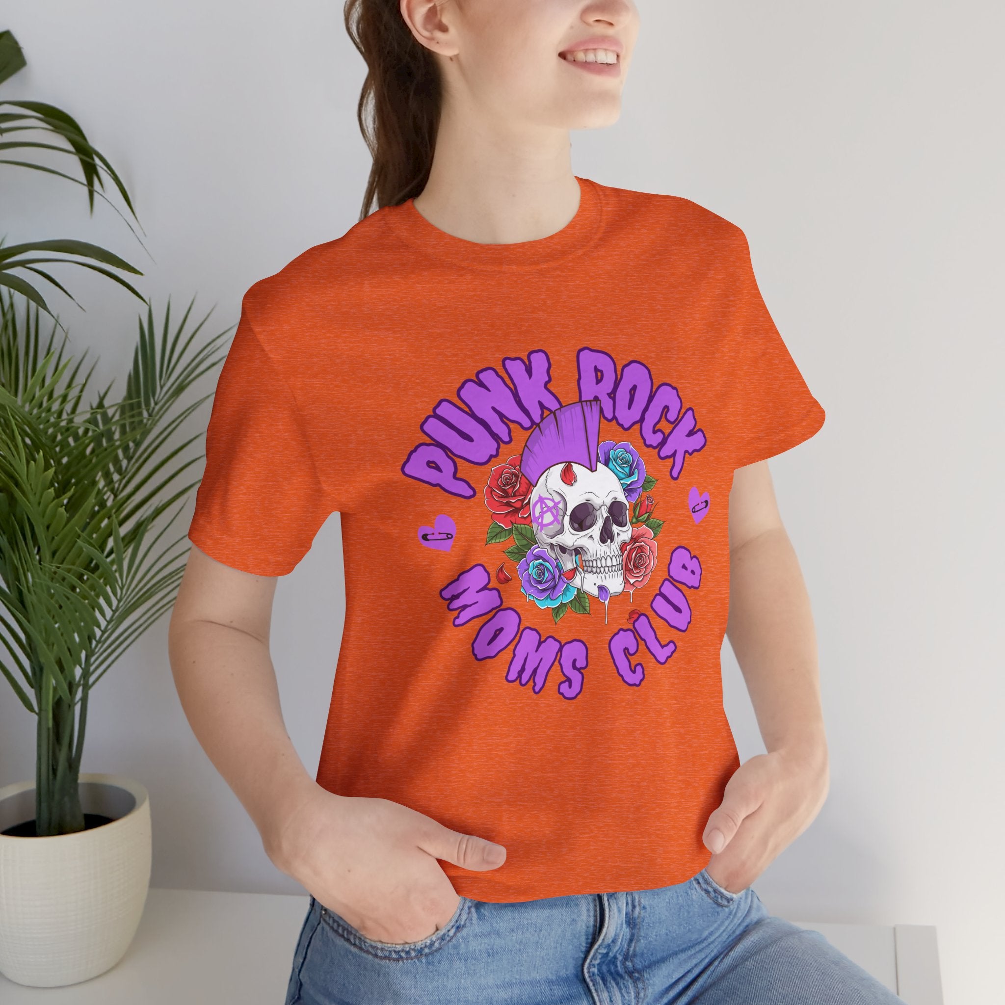 Punk Rock Moms Club — Skull & Roses Bella + Canvas T-Shirt