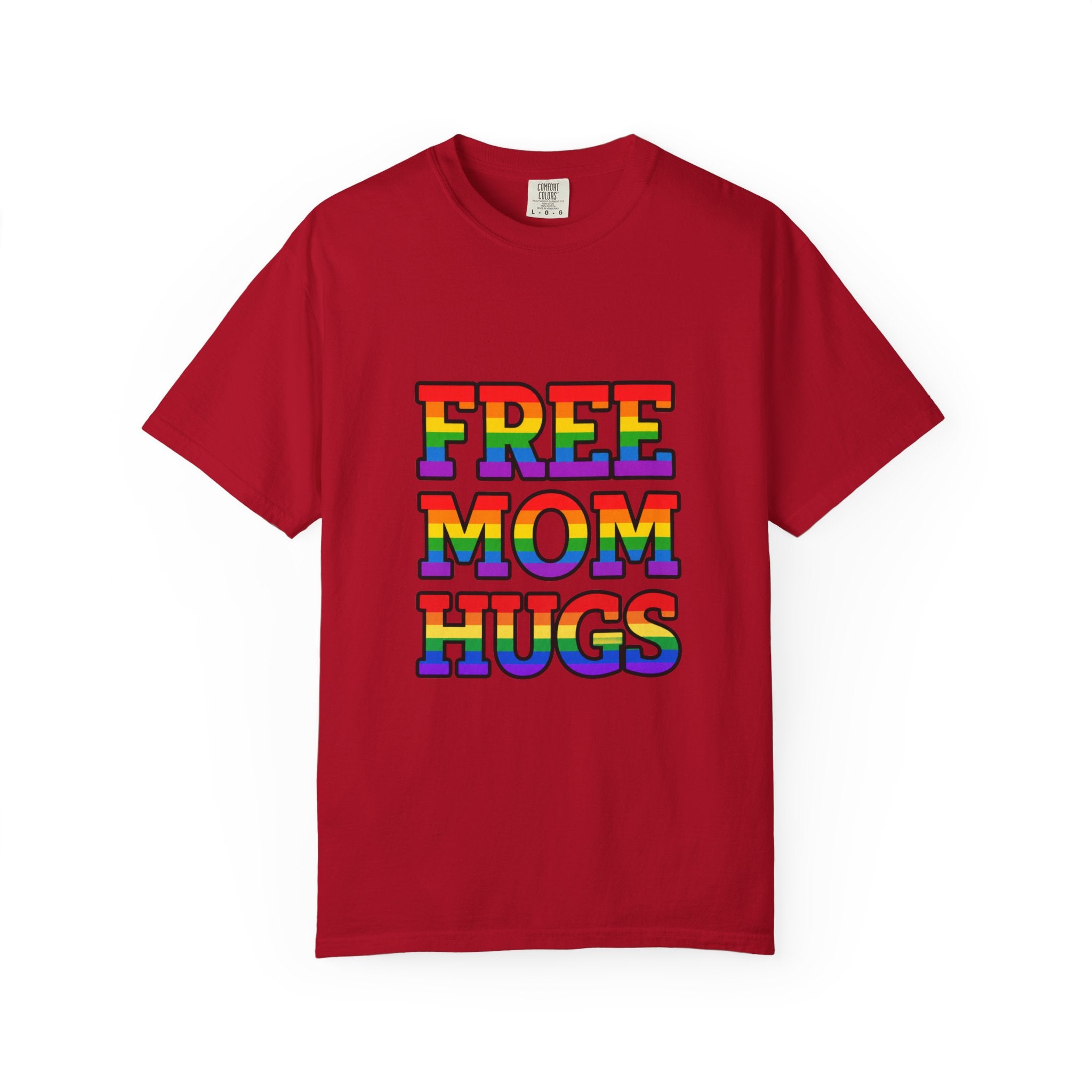 Free Mom Hugs Rainbow Pride Comfort Colors T-Shirt