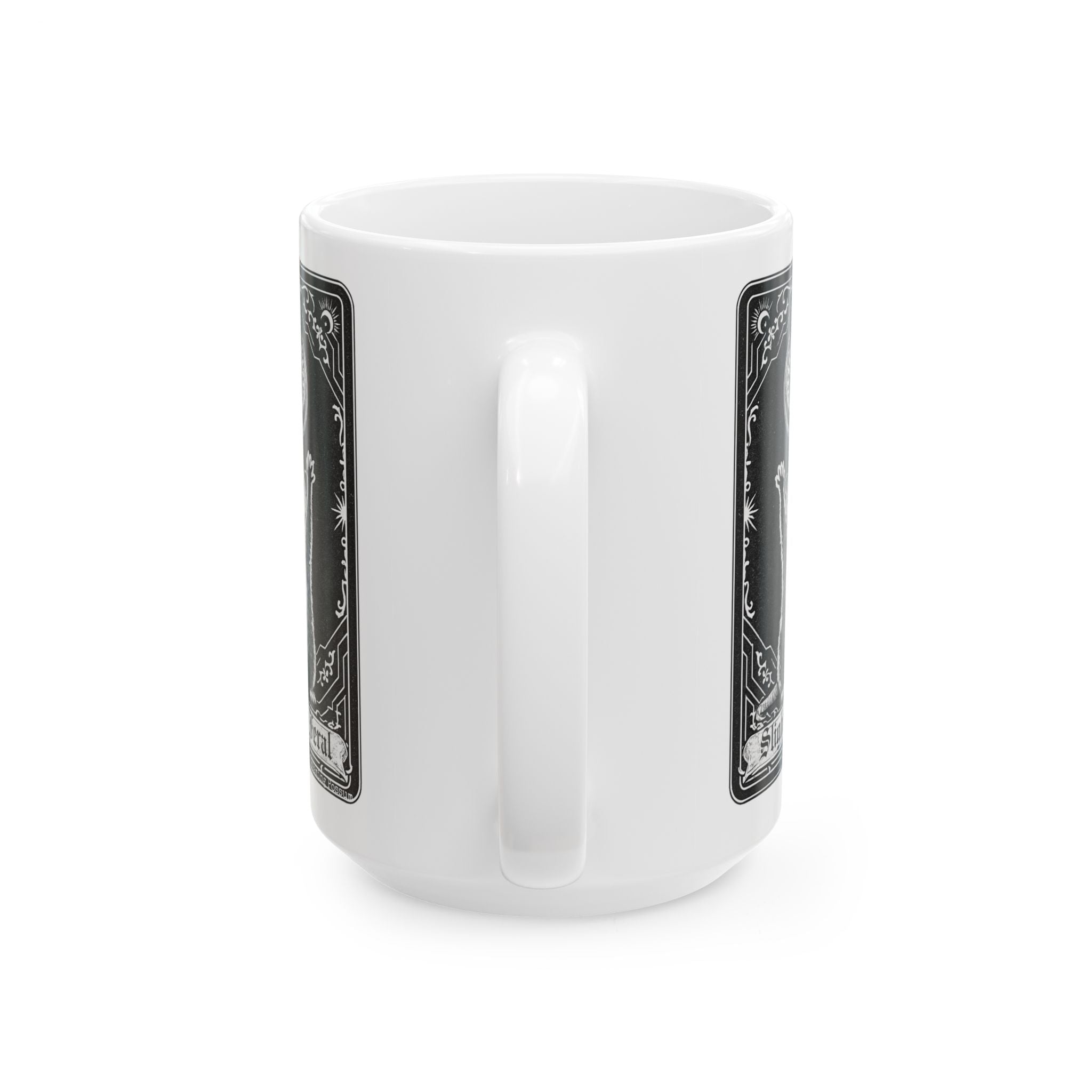 Slightly Feral Tarot Card Ceramic Mug (11oz, 15oz)