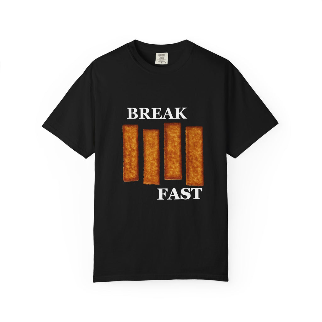 Unisex T-shirt, Funny Punk Rock Shirt, French Toast Stick Parody, Black Flag Inspired, Graphic Tee