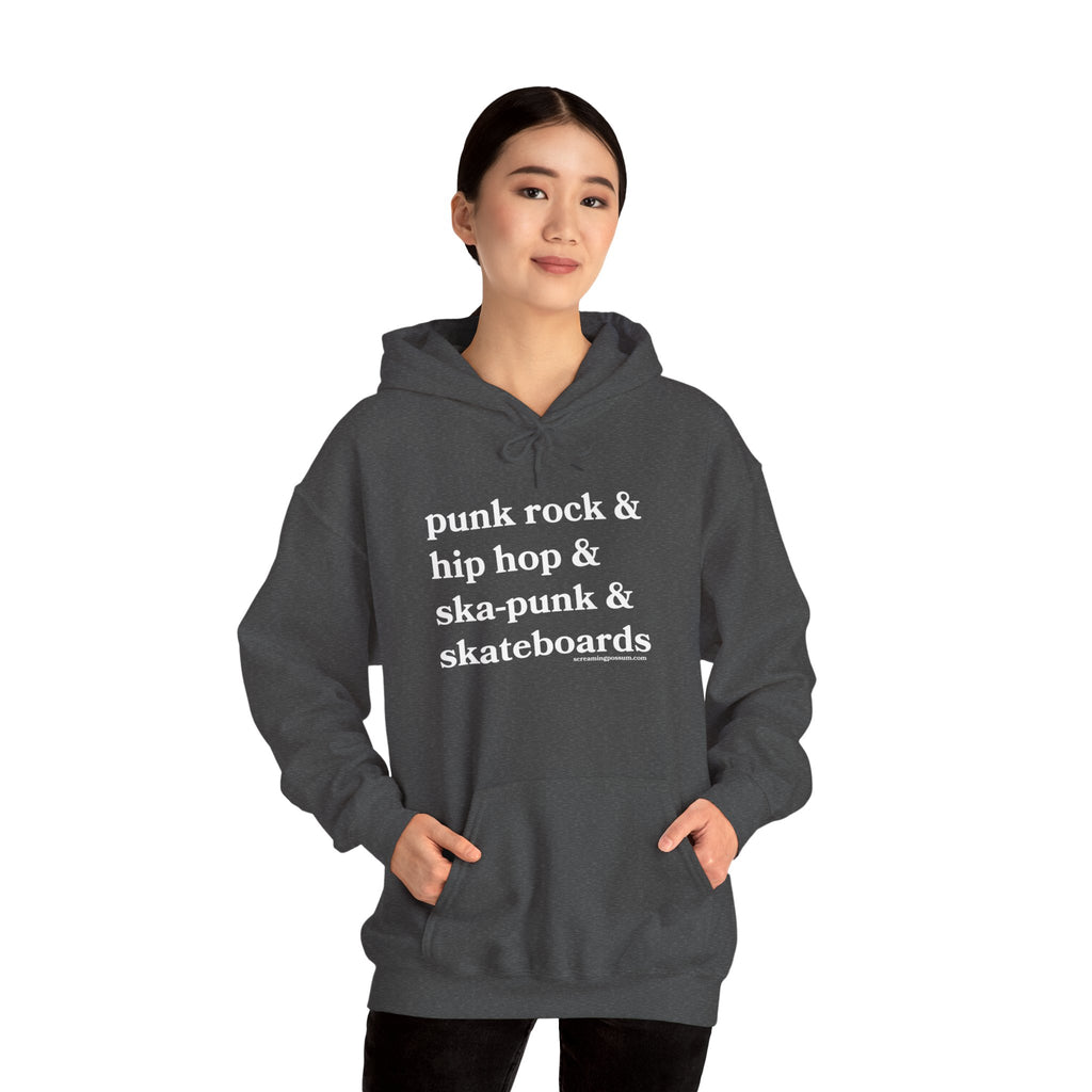 Punk Rock & Hip Hop & Ska-Punk & Skateboards Gildan Pullover Hoodie
