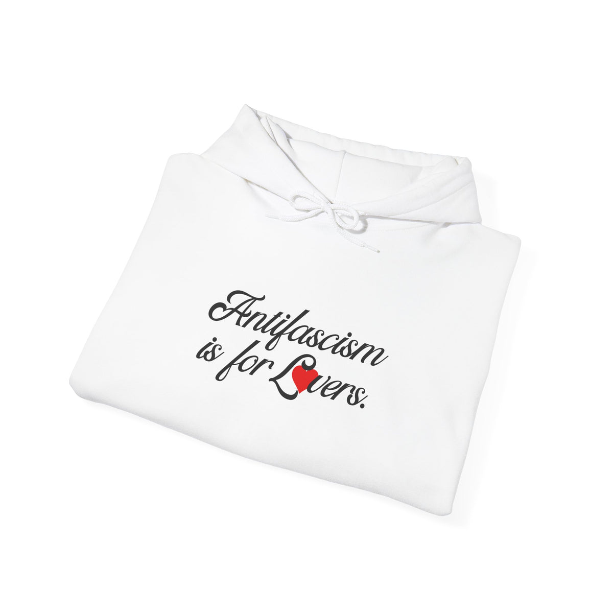 Antifascism is For Lovers Graphic Gildan HoodedSweatshirt