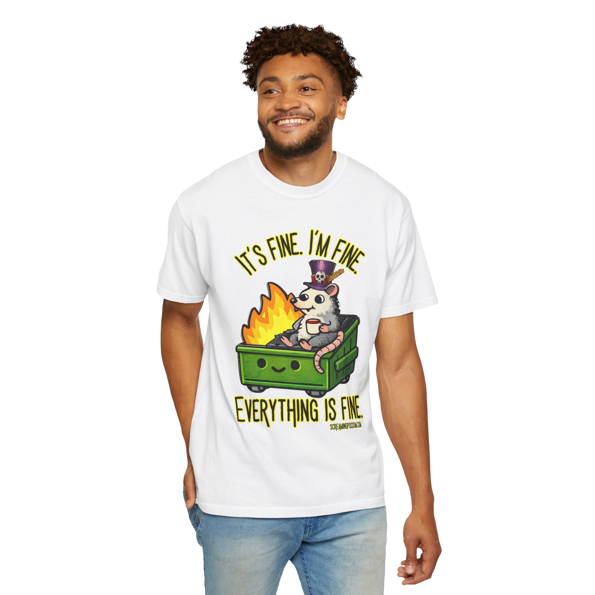 It’s Fine Dumpster Fire Comfort Colors T-Shirt