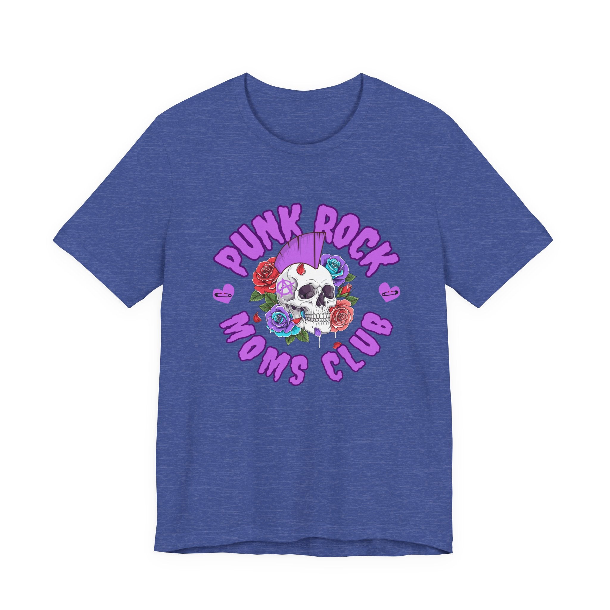 Punk Rock Moms Club — Skull & Roses Bella + Canvas T-Shirt
