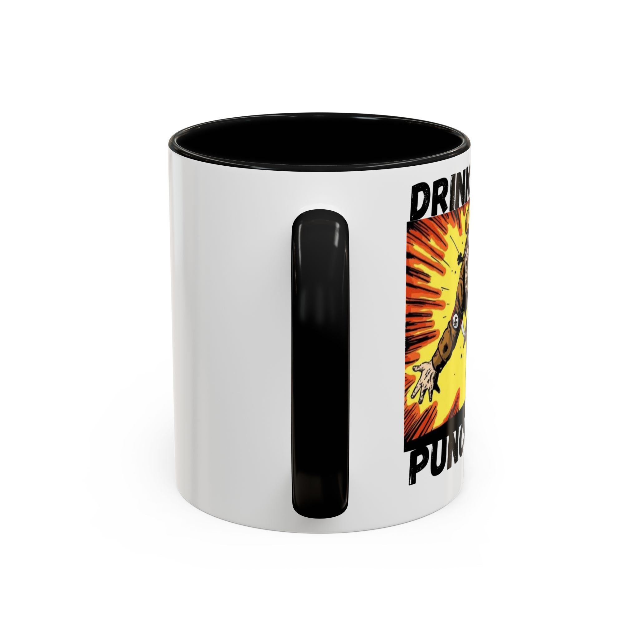 Drink Coffee Punch Nazis Coffee Mug