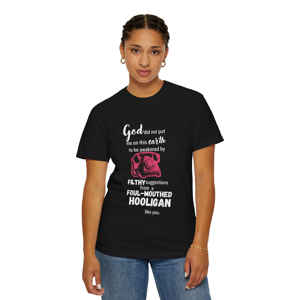 Sixteen Candles "God did not put me on this earth..." 80s Movie Quote Tee on Bella + Canvas Shirt