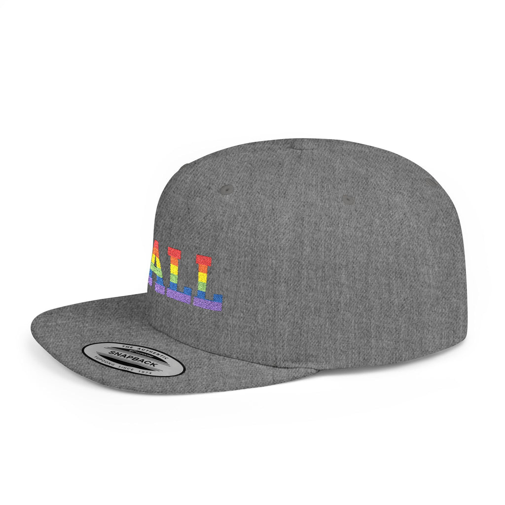 Rainbow "Y'ALL" Pride Flat Bill Snapback Hat