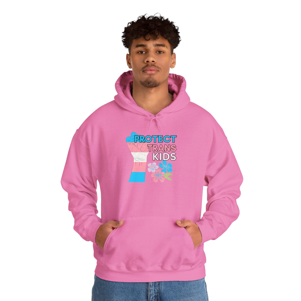 Protect Trans Kids Hoodie on Gildan Hooded Sweatshirt