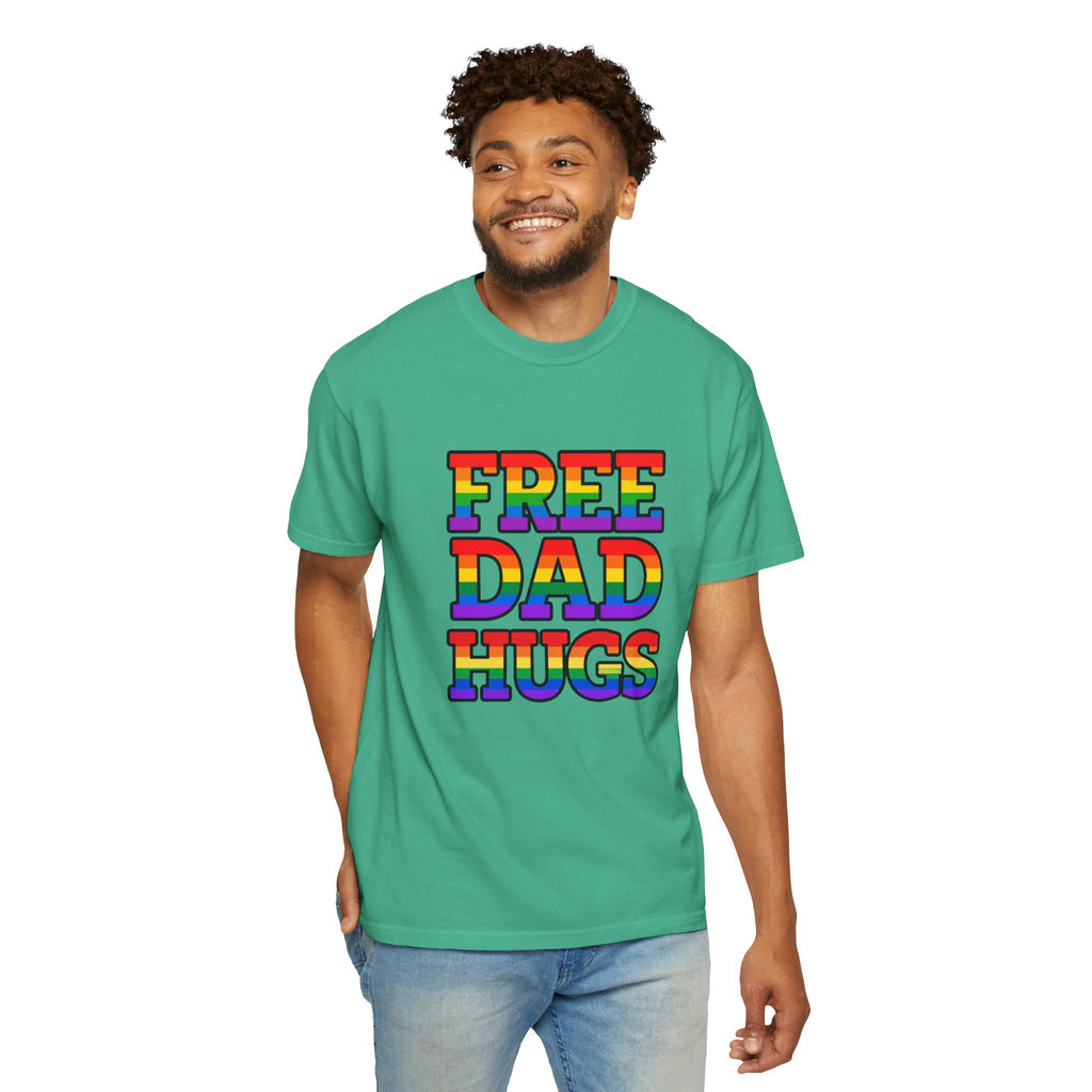 Free Dad Hugs Rainbow Pride Comfort Colors T-Shirt