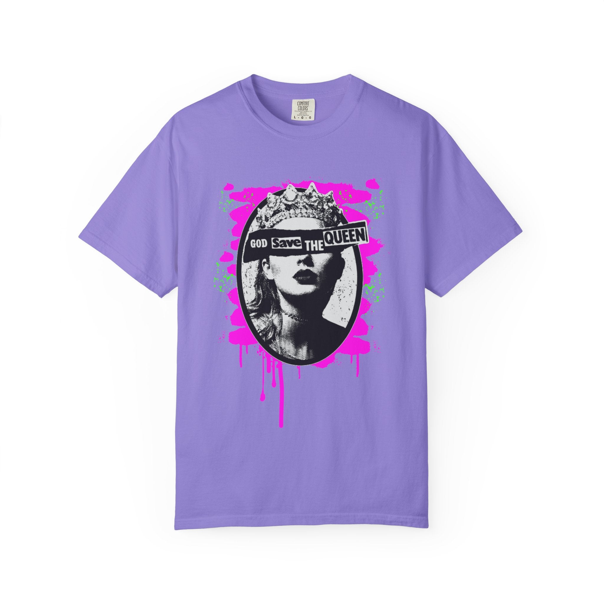 God Save the Queen Classic Punk x Swifty Mashup Comfort Colors T-shirt