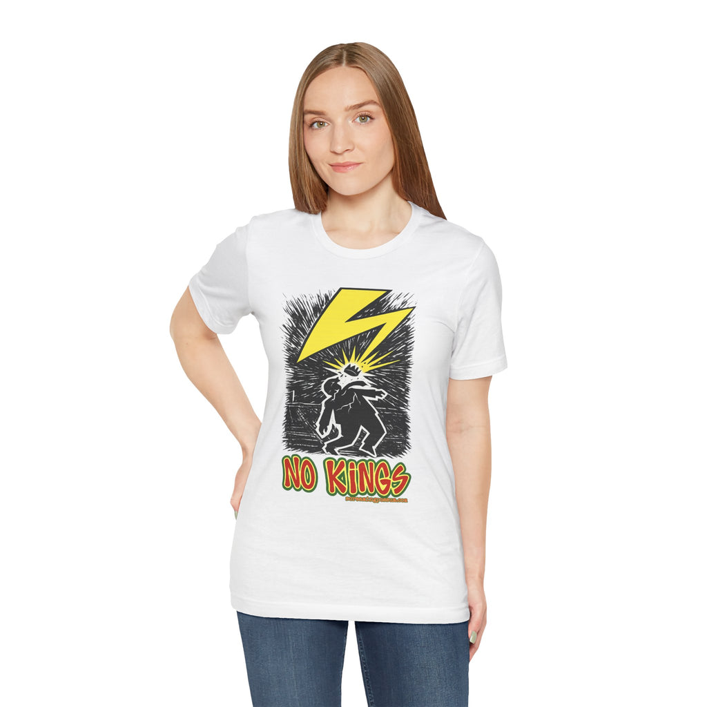 No Kings Lightning Bolt Bella + Canvas T-Shirt